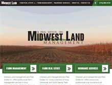 Tablet Screenshot of midwestlandmanagement.com